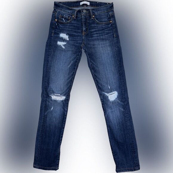 Blue Distressed Jeans - Picture 1 of 4